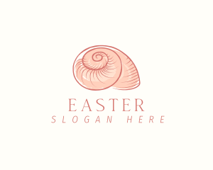 Watercolor - Seashell Snail Shell logo design