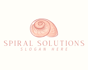 Seashell Snail Shell logo design