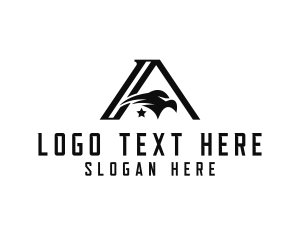 Sports Team - Pilot Eagle Flight Letter A logo design