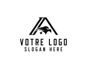 Athletics - Pilot Eagle Flight Letter A logo design