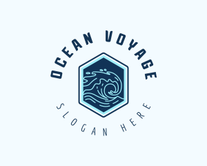 Ocean Tsunami Wave logo design