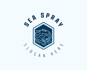 Ocean Tsunami Wave logo design