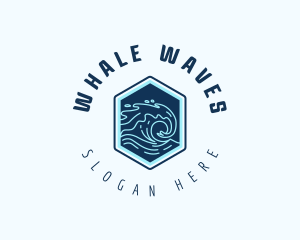 Ocean Tsunami Wave logo design