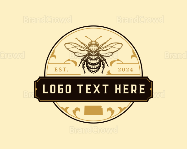 Honeybee Apiary Kansas Logo