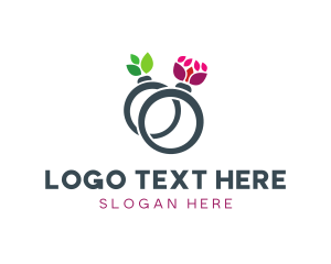 Loyalty - Nature Wedding Marriage Rings logo design