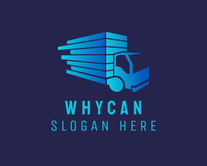 Cargo - Blue Logistics Truck logo design