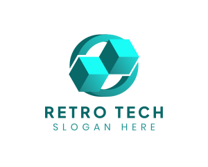 Digital Cube Tech logo design