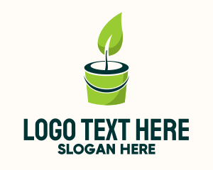 Pail - Sapling Bucket Tree Planting logo design