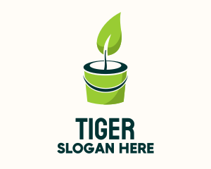 Sapling Bucket Tree Planting Logo