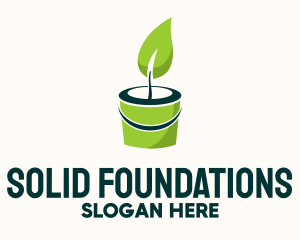 Pail - Sapling Bucket Tree Planting logo design