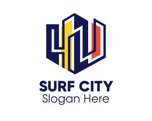 Colorful Urban City  logo design