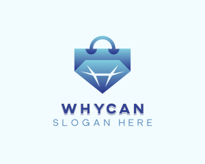 Diamond Shopping Bag Logo