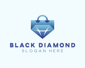 Diamond Shopping Bag logo design