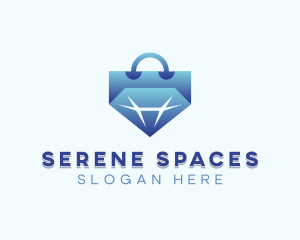 Diamond Shopping Bag logo design