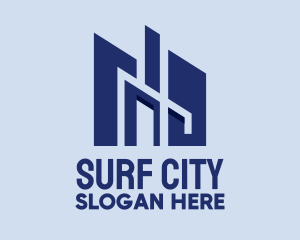 City Buildings Skyline  logo design