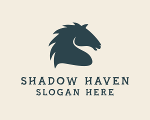 Dark - Horse Stallion Equestrian logo design