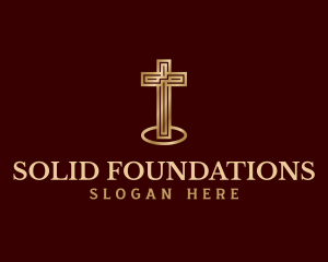 Cross Christian Religion Logo