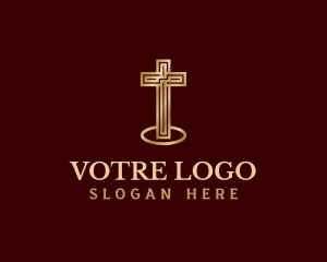 Cross Christian Religion Logo