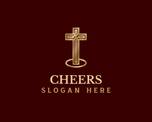 Letter Gg - Cross Christian Religion logo design