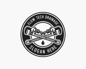 Drainage - Wrench Drainage Plumbing logo design