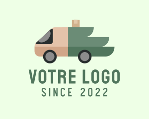 Delivery - Wing Truck Delivery logo design