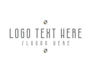 Typographic - Modern Metallic Professional logo design