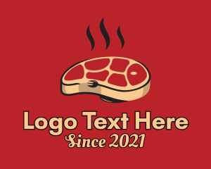 Dish - Grilled Steak Restaurant logo design