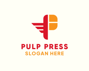 Pilot Wings Letter P logo design