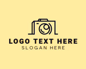 Vlogger - Digital Camera Lens logo design