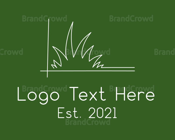 Minimalist Lawn Care Logo