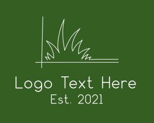 Minimalist Lawn Care  logo design