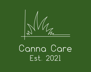 Minimalist Lawn Care  logo design