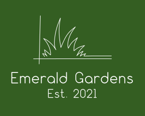 Minimalist Lawn Care  logo design