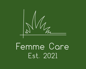 Minimalist Lawn Care  logo design