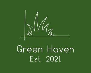 Minimalist Lawn Care  logo design