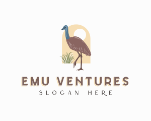 Emu Bird Aviary logo design