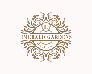 Flower Wedding Garden logo design