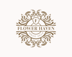 Flower Wedding Garden logo design