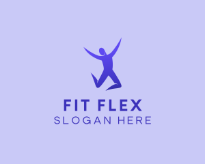 Exercise - Jumping Person Exercise logo design
