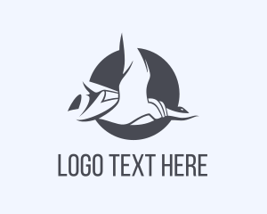 Duck - Goose Cape Hero logo design