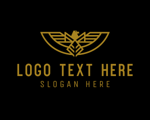 Badge - Gold Eagle Sigil logo design