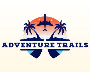 Airplane Travel Tourism logo design