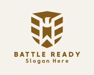 Infantry - Eagle Shield Crest logo design