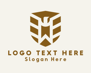 Bronze - Eagle Shield Crest logo design