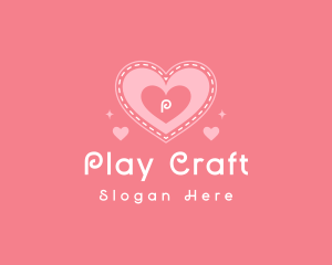 Playful Heart Love logo design