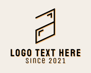 Modern Minimalist Letter A Logo