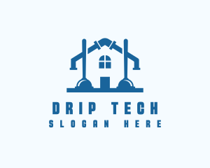 Plunger Pipe House logo design