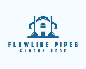 Plunger Pipe House logo design