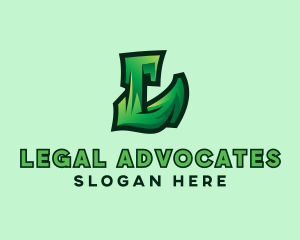 Green Urban Letter L  logo design