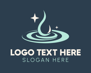 Clean - Clean Water Drop logo design